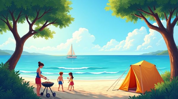 Séjour famille au camping d'Anglet, au bord de l'océan